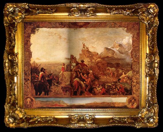 framed  Emanuel Leutze Westward the course of empire, ta009-2